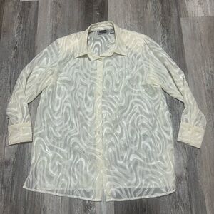 Maggie Barnes Cream Swirl Blouse